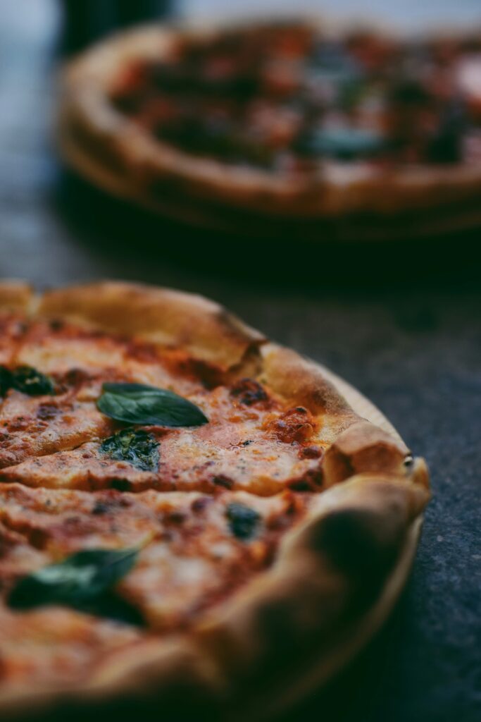 Klassische runde Pizza